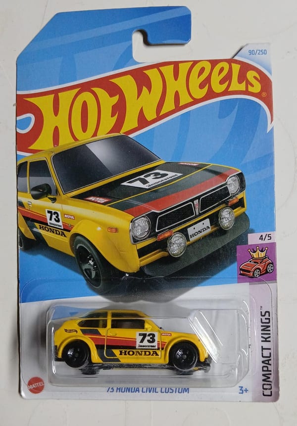 '73 Honda Civic Custom MOMO (Yellow)